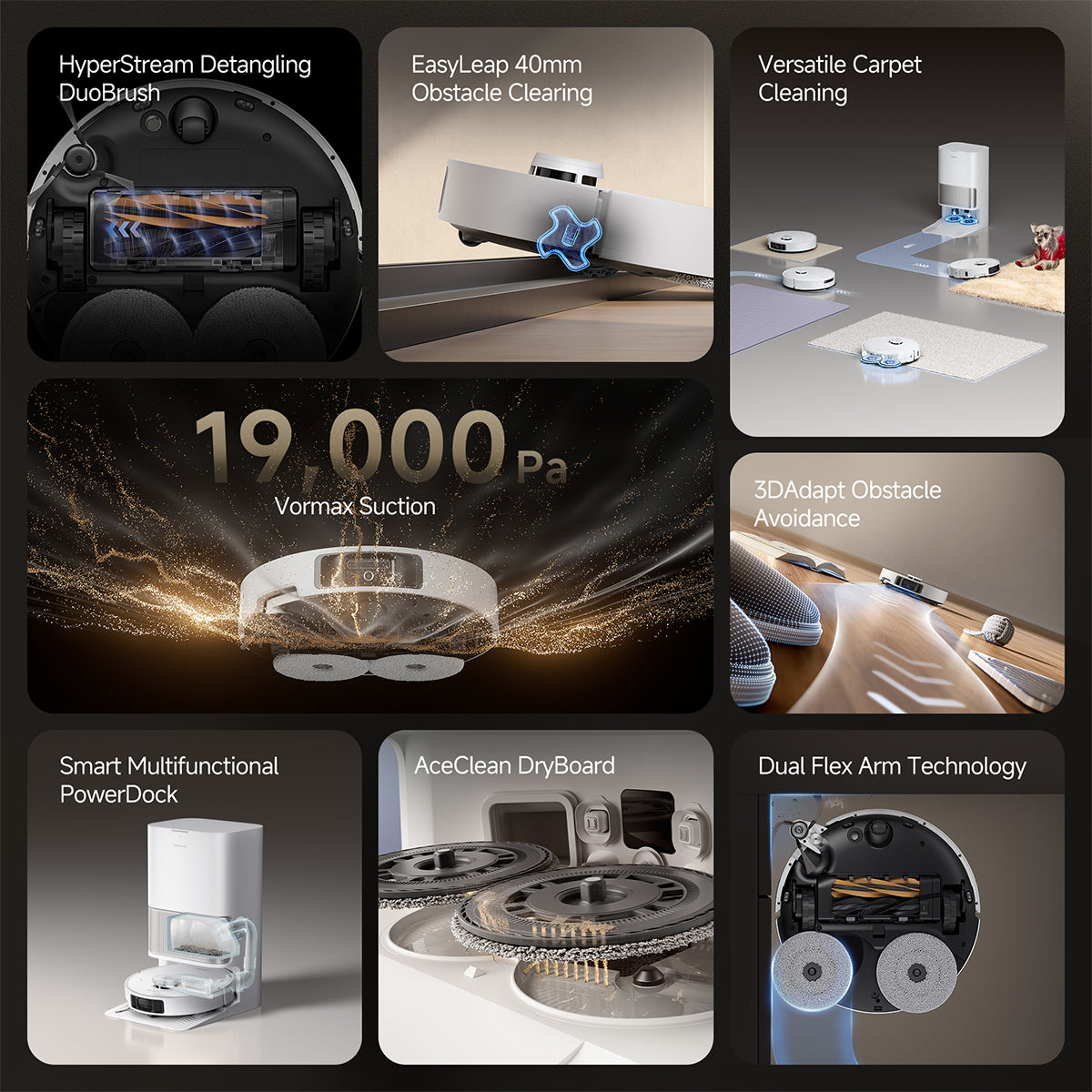 Dreame L40S Ultra Robot Vacuum and Mop with Self-Cleaning and Auto-Empty Dock