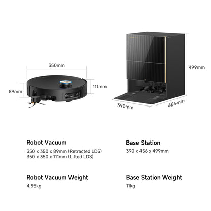 Dreame X60 Ultra Extreme with Dual AI Camera & Proactive Blue light - Black