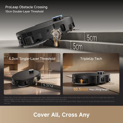 Dreame X60 Ultra Extreme with Dual AI Camera & Proactive Blue light - Black