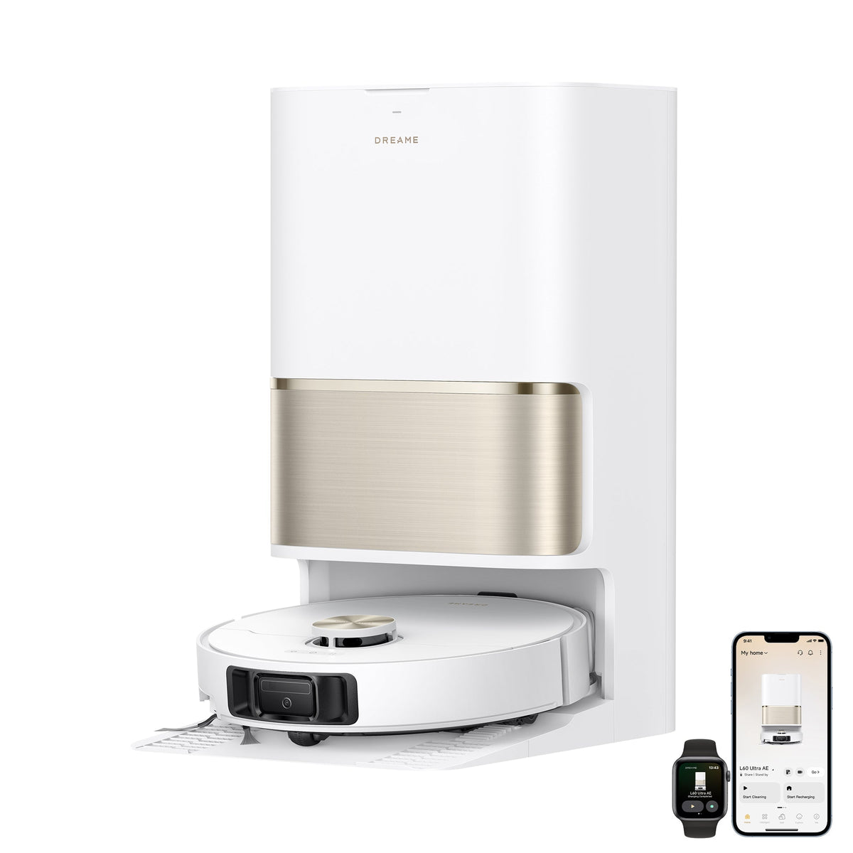Dreame L60 Ultra AE with Deep Mop cleaning at 100°C  - White