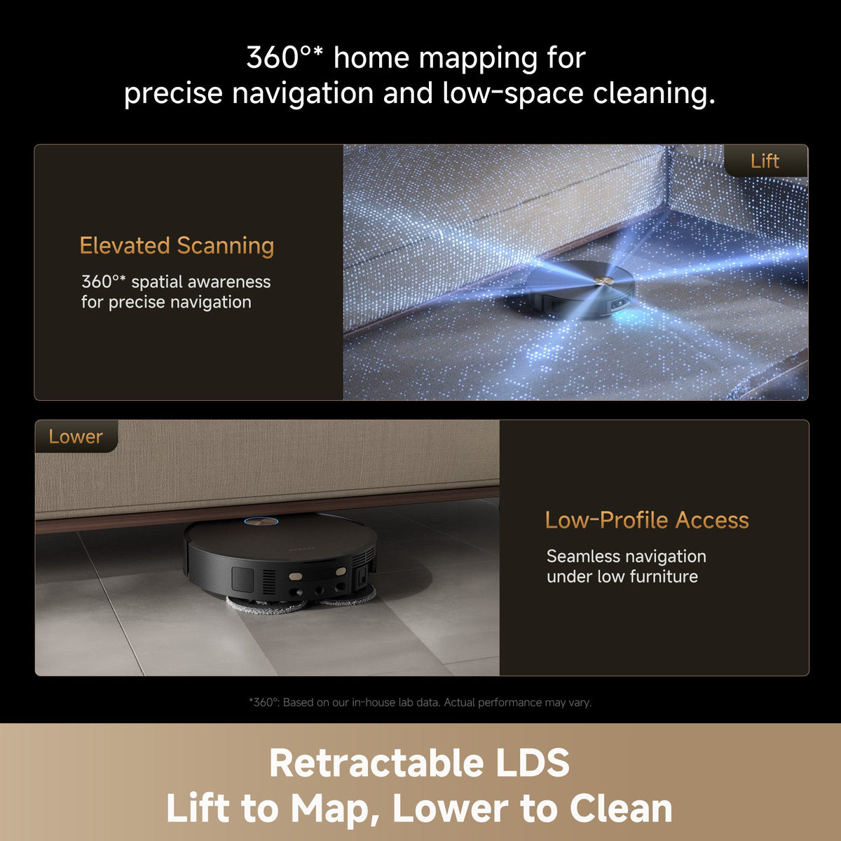 Dreame X60 Ultra Extreme with Dual AI Camera & Proactive Blue light - Black