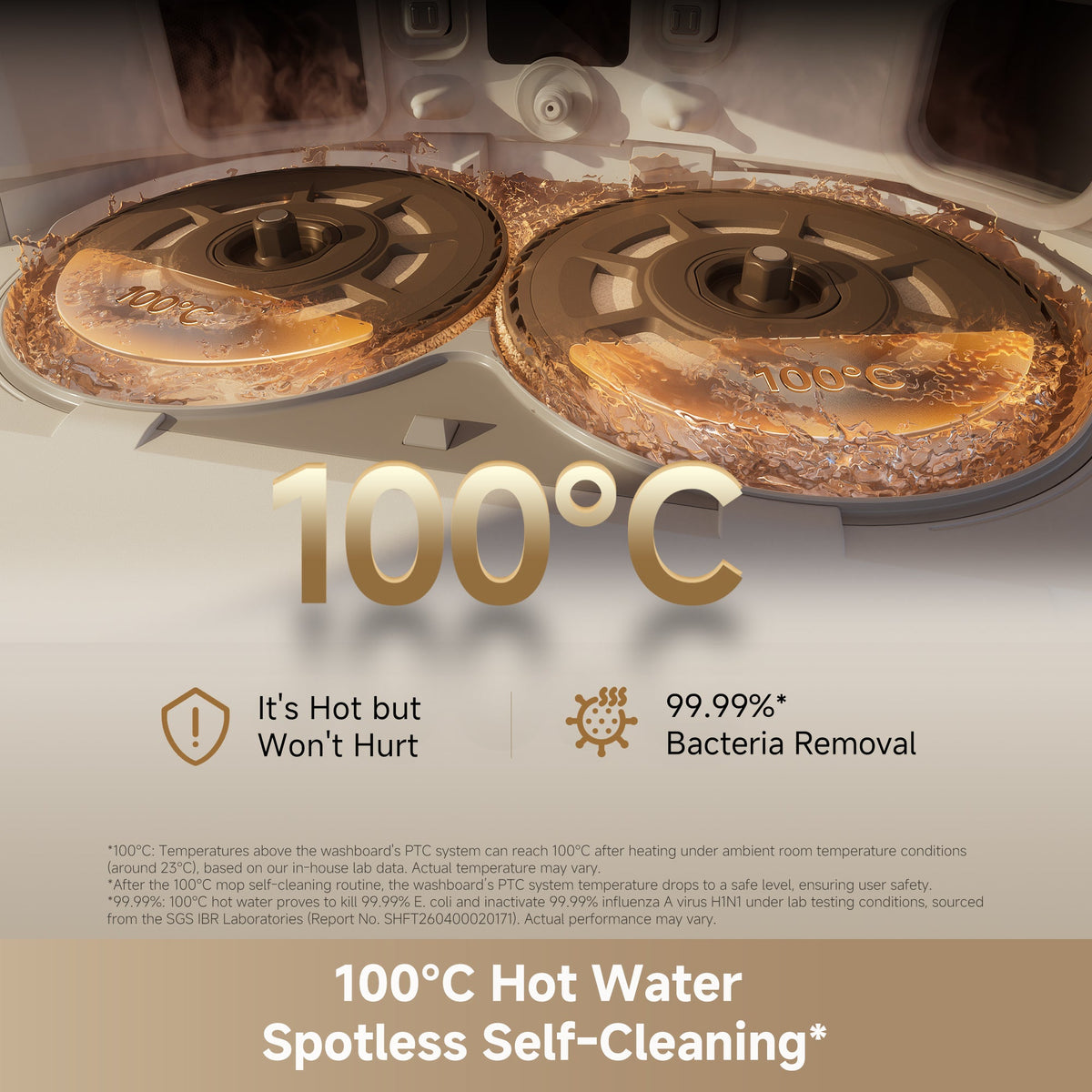 Dreame L60 Ultra AE with Deep Mop cleaning at 100°C  - White