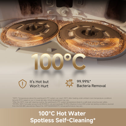Dreame L60 Ultra AE with Deep Mop cleaning at 100°C  - White
