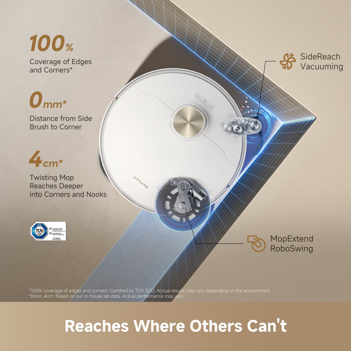 Dreame L60 Ultra AE with Deep Mop cleaning at 100°C  - White