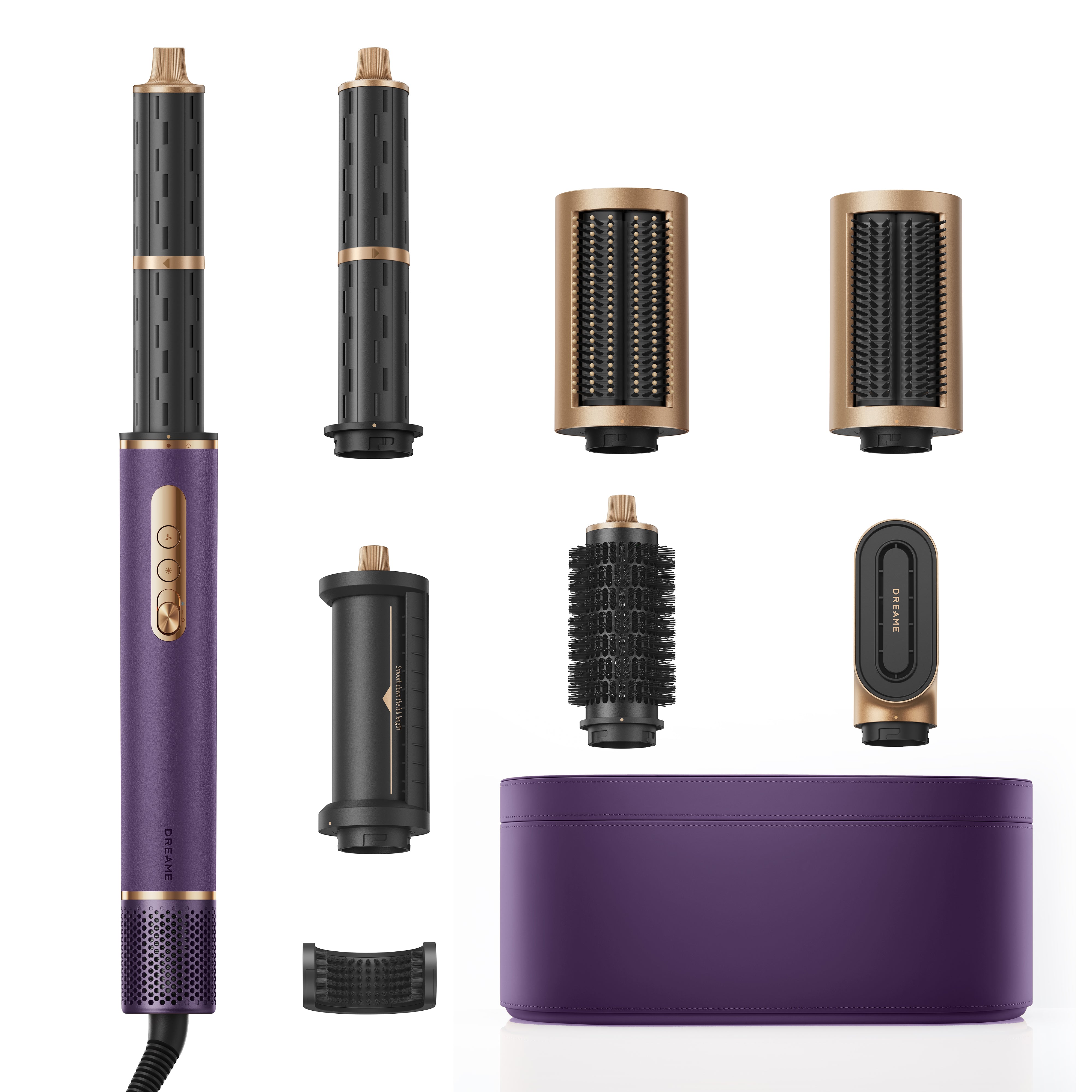 Dreame AirStyle Pro 7-in-1 Hair Drying & Styling Tool Kit with JetAirflow Technology - Purple