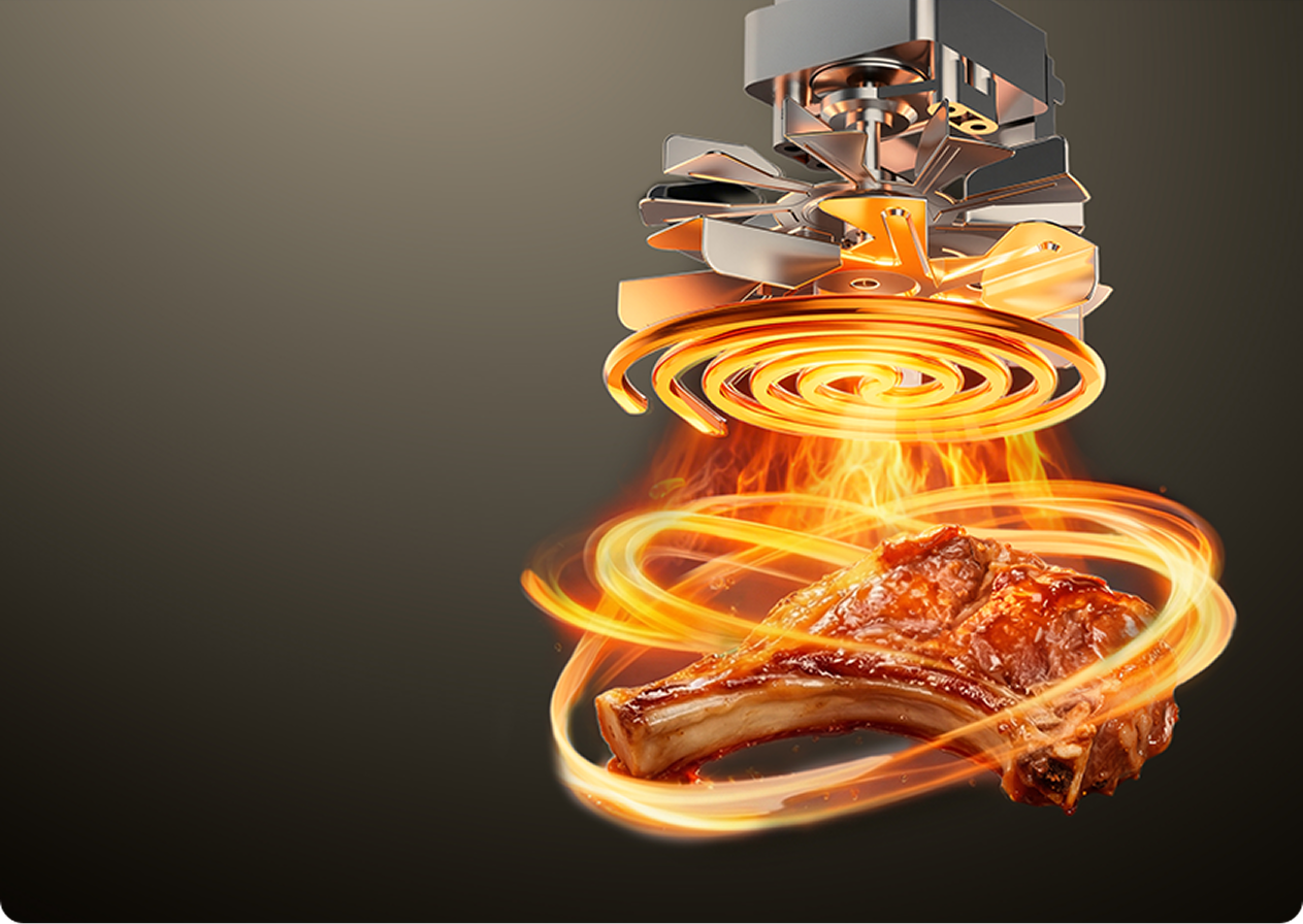 360° Powerful Hot Air Circulation