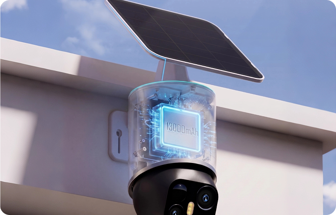 13000mAh Rechargeable Battery with 3.7W Solar Panel