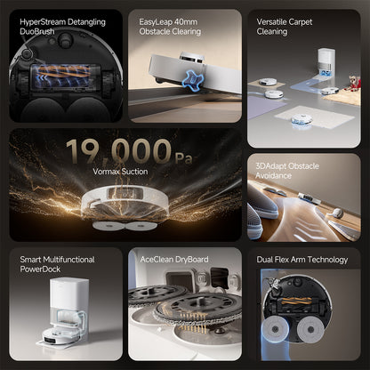Dreame L40S Ultra Robot Vacuum and Mop with Self-Cleaning and Auto-Empty Dock